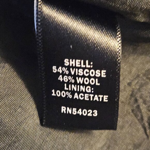 VTG Banana Republic Black 8 Mini Dress Viscose Wool Blend LBD Businesscore Chic - Picture 7 of 11